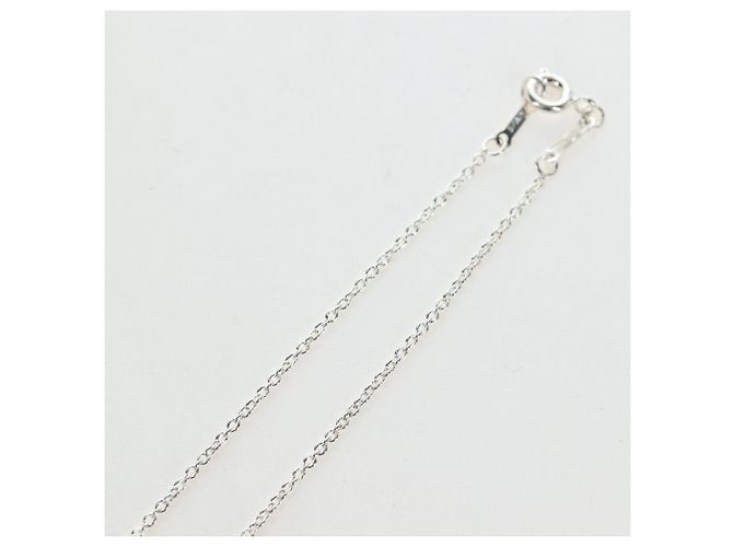 Tiffany & Co Collana con doppio cuore a sfregamento TIFFANY&Co. in argento 925, autenticazione am12119M - vista 11
