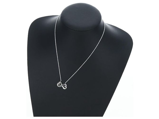 Tiffany & Co Collana con doppio cuore a sfregamento TIFFANY&Co. in argento 925, autenticazione am12119M - vista 15