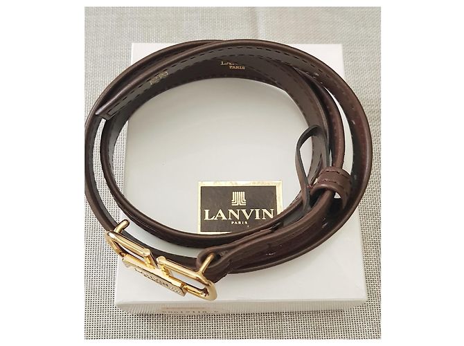 Lanvin Leder- und Wildledergürtel Braun - Ansicht 3