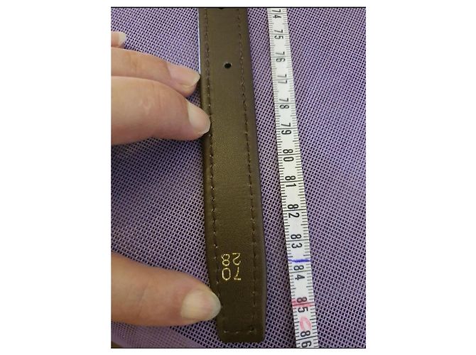 Lanvin Leder- und Wildledergürtel Braun - Ansicht 6