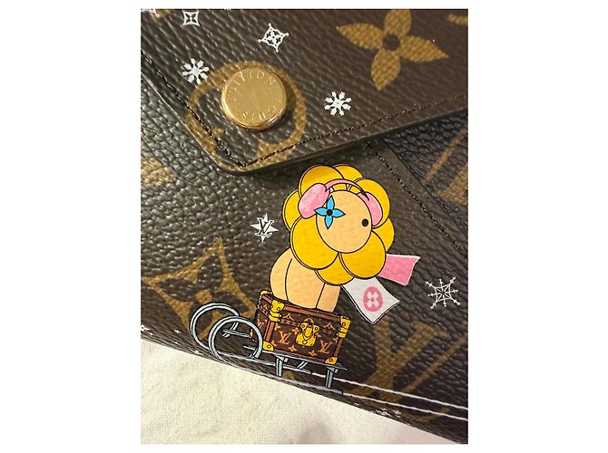 Petite Malle Louis Vuitton Kirigami Pochette Monogram Canvas Limited Edition Petula Braun Weiß Golden Monogramm - Ansicht 2