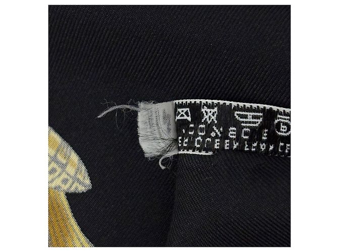 Hermès Foulard Hermes Carre 90 L'ATLANTIDE Nero Multicolore - vista 3