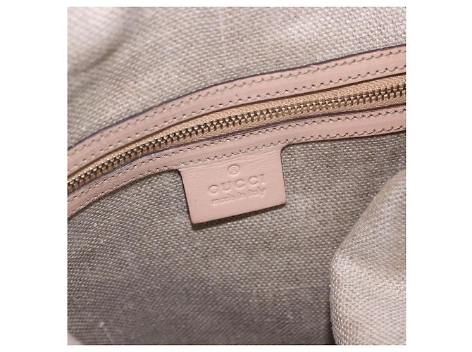 Borsa a tracolla GUCCI Flora Horsebit Canvas Beige Gold 170014 Auth 198680M D'oro - vista 19