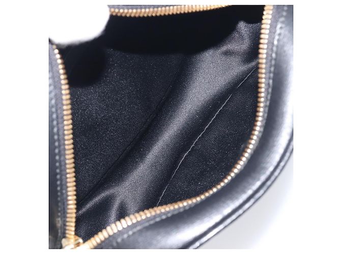Borsa a tracolla Salvatore Ferragamo Gancini in pelle nera e oro Auth BA15079A - vista 11