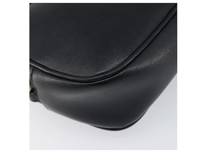 Borsa a tracolla Salvatore Ferragamo Gancini in pelle nera e oro Auth BA15079A - vista 16