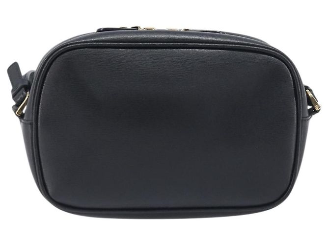 Borsa a tracolla Salvatore Ferragamo Gancini in pelle nera e oro Auth BA15079A - vista 2