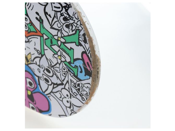 LOUIS VUITTON Monogram Comics Skateboard Maple Wood GI0884 LV Auth ar14157SAM Blanc Bleu Multicolore - vue 14