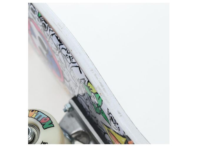 LOUIS VUITTON Monogram Comics Skateboard Maple Wood GI0884 LV Auth ar14157SAM Blanc Bleu Multicolore - vue 17