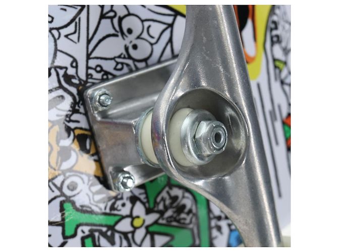 LOUIS VUITTON Monogram Comics Skateboard Maple Wood GI0884 LV Auth ar14157SAM Blanc Bleu Multicolore - vue 19