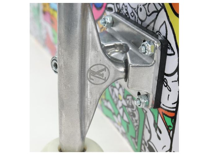 LOUIS VUITTON Monogram Comics Skateboard Maple Wood GI0884 LV Auth ar14157SAM Blanc Bleu Multicolore - vue 20