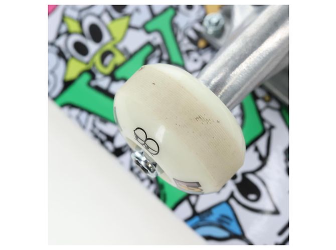 LOUIS VUITTON Monogram Comics Skateboard Maple Wood GI0884 LV Auth ar14157SAM Blanc Bleu Multicolore - vue 22