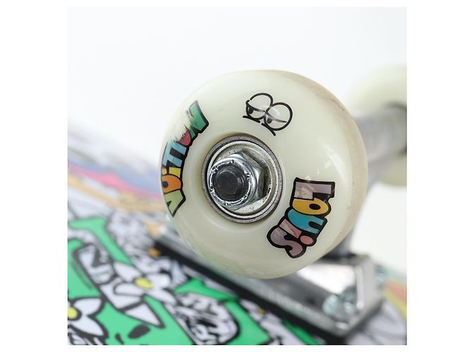 LOUIS VUITTON Monogram Comics Skateboard Maple Wood GI0884 LV Auth ar14157SAM Blanc Bleu Multicolore - vue 23