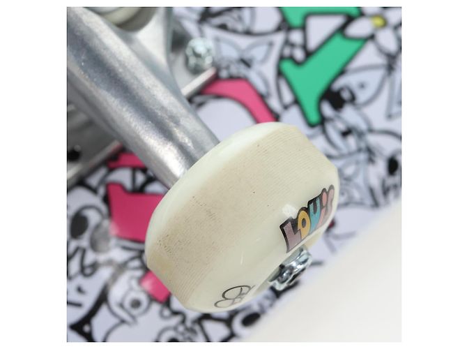 LOUIS VUITTON Monogram Comics Skateboard Maple Wood GI0884 LV Auth ar14157SAM Blanc Bleu Multicolore - vue 26