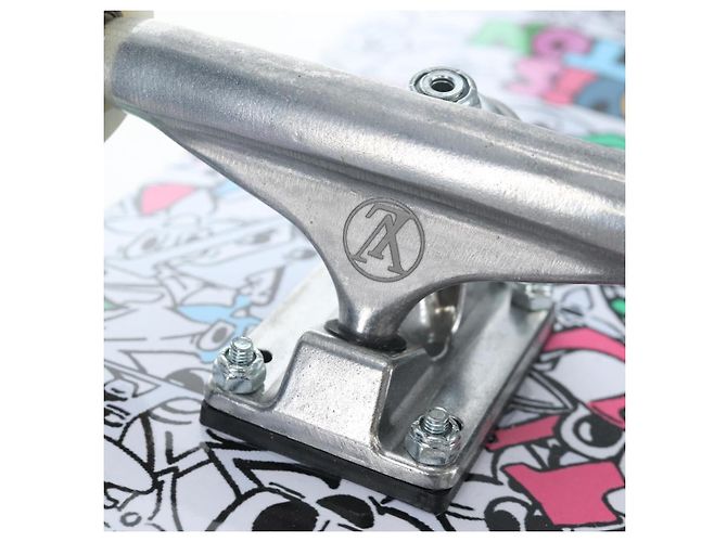 LOUIS VUITTON Monogram Comics Skateboard Maple Wood GI0884 LV Auth ar14157SAM Blanc Bleu Multicolore - vue 29