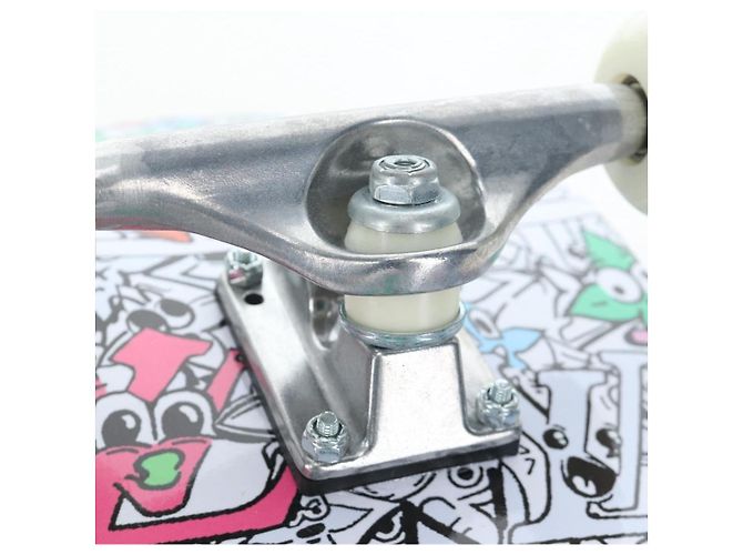 LOUIS VUITTON Monogram Comics Skateboard Maple Wood GI0884 LV Auth ar14157SAM Blanc Bleu Multicolore - vue 30
