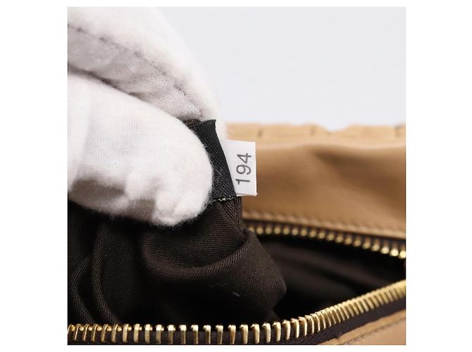 Borsa a mano Miu Miu Matelassé in pelle 2way Beige Gold Auth 196973V D'oro - vista 11