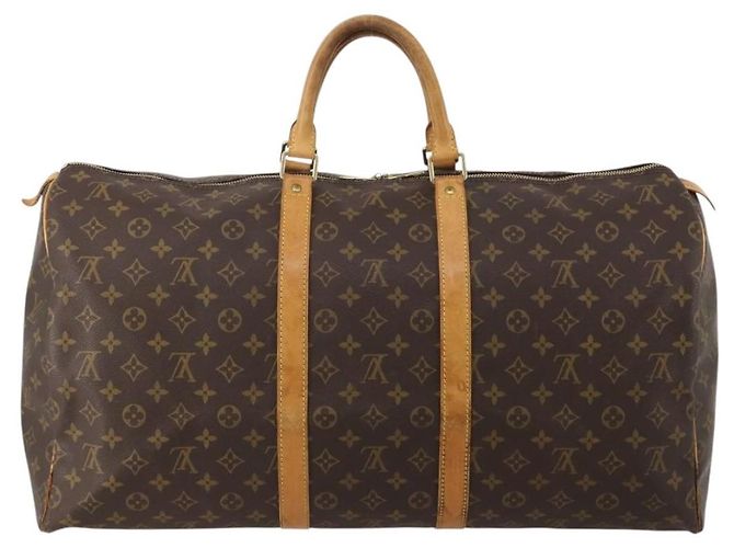 LOUIS VUITTON Monogram Keepall 55 Boston Bag M41424 LV Auth 196394 Monogramm - Ansicht 2