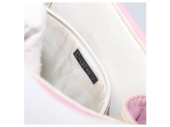Borsa a mano FENDI in pelle rosa tono oro Auth ep15666A - vista 12