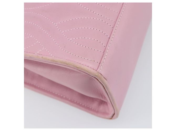 Borsa a mano FENDI in pelle rosa tono oro Auth ep15666A - vista 17