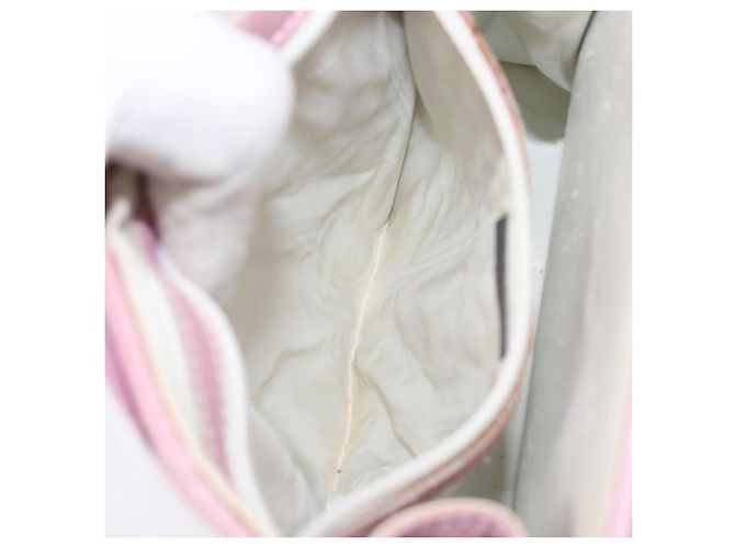 Borsa a mano FENDI in pelle rosa tono oro Auth ep15666A - vista 22