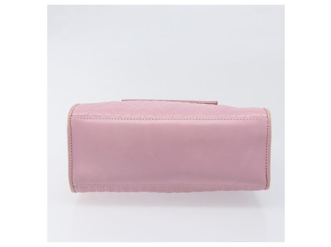 Borsa a mano FENDI in pelle rosa tono oro Auth ep15666A - vista 5
