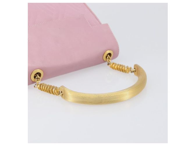 Borsa a mano FENDI in pelle rosa tono oro Auth ep15666A - vista 7