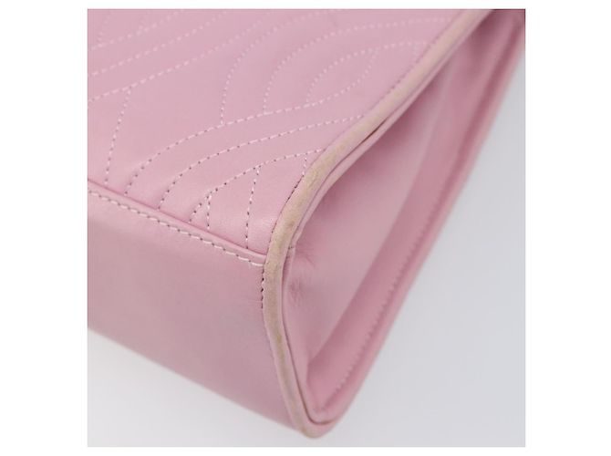 Borsa a mano FENDI in pelle rosa tono oro Auth ep15666A - vista 8