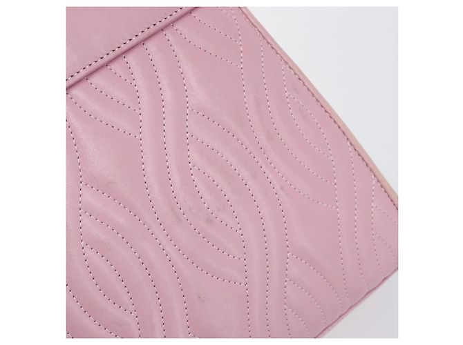 Borsa a mano FENDI in pelle rosa tono oro Auth ep15666A - vista 9