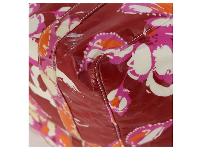 Borsa Tote CHANEL High Summer Line PVC Canvas Red CC Auth BA15144 Rosso - vista 18