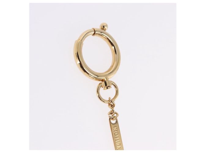 LOUIS VUITTON Monogram Porte Cles Boite Chapeau metal Gold M63089 Auth 196993M D'oro Monogramma - vista 5
