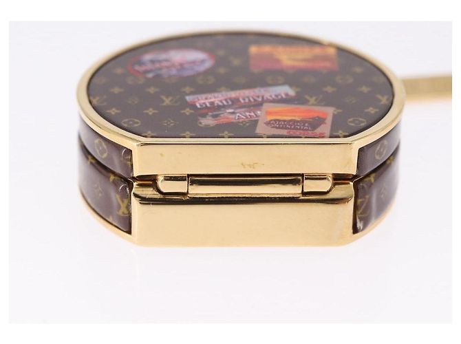 LOUIS VUITTON Monogram Porte Cles Boite Chapeau metal Gold M63089 Auth 196993M D'oro Monogramma - vista 9