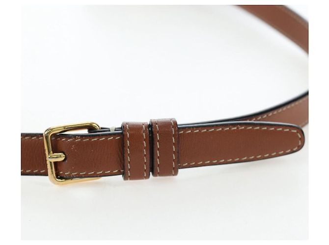 Céline Borsa a Tracolla Rotonda CELINE Triomphe PVC Nero Oro Auth 199654M D'oro - vista 15