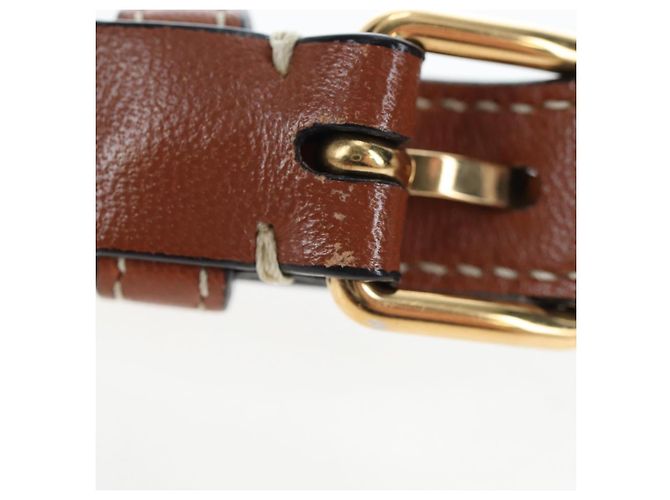 Céline Borsa a Tracolla Rotonda CELINE Triomphe PVC Nero Oro Auth 199654M D'oro - vista 8