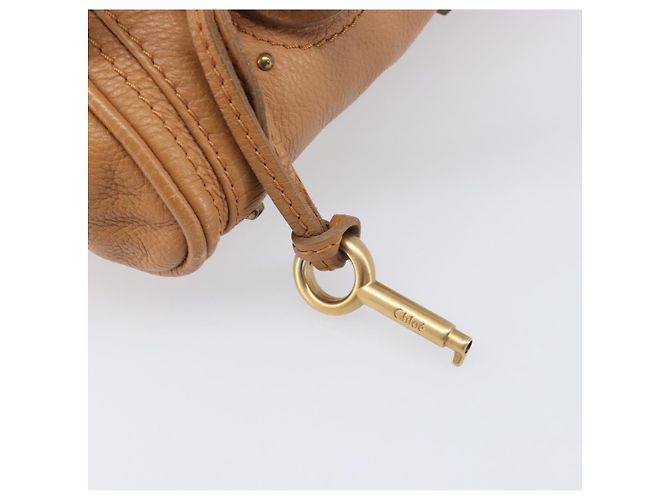 Chloé Borsa Chloe Mini Paddington in pelle marrone argento oro Auth yk20764V D'oro - vista 10