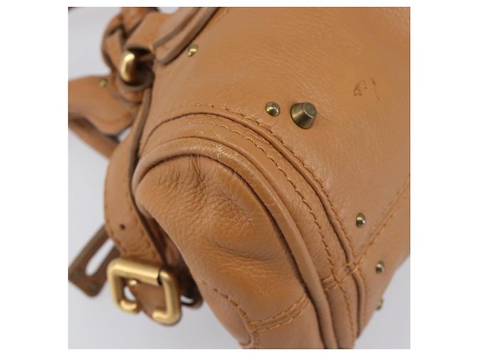 Chloé Borsa Chloe Mini Paddington in pelle marrone argento oro Auth yk20764V D'oro - vista 14