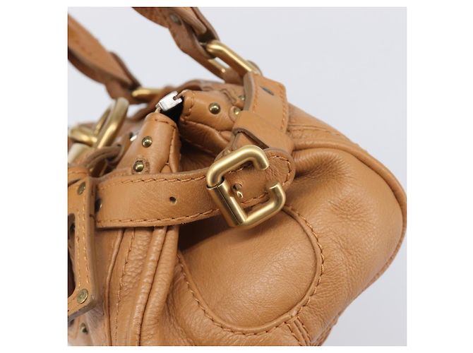 Chloé Borsa Chloe Mini Paddington in pelle marrone argento oro Auth yk20764V D'oro - vista 17