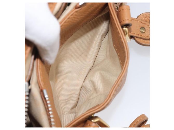Chloé Borsa Chloe Mini Paddington in pelle marrone argento oro Auth yk20764V D'oro - vista 24
