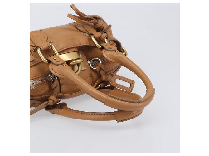 Chloé Borsa Chloe Mini Paddington in pelle marrone argento oro Auth yk20764V D'oro - vista 7