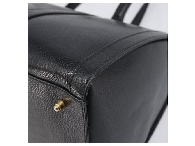 Borsa Boston FENDI in pelle nera e oro Auth 199674V Nero D'oro - vista 15