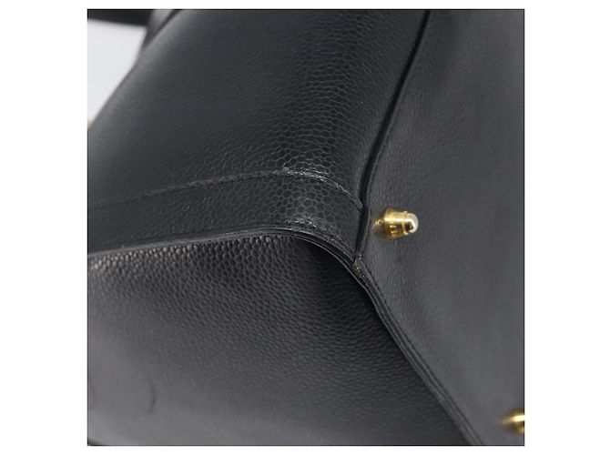 Borsa Boston FENDI in pelle nera e oro Auth 199674V Nero D'oro - vista 16