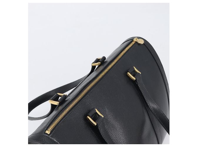 Borsa Boston FENDI in pelle nera e oro Auth 199674V Nero D'oro - vista 6