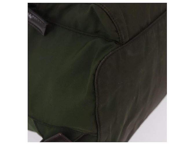 Zaino PRADA Nylon Green Silver Auth ep15691 Argento Verde - vista 16