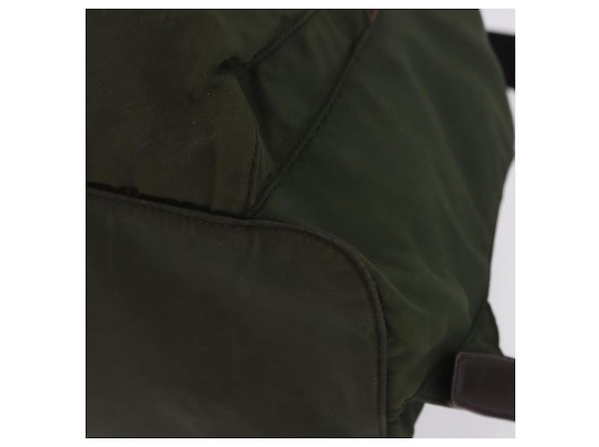 Zaino PRADA Nylon Green Silver Auth ep15691 Argento Verde - vista 17