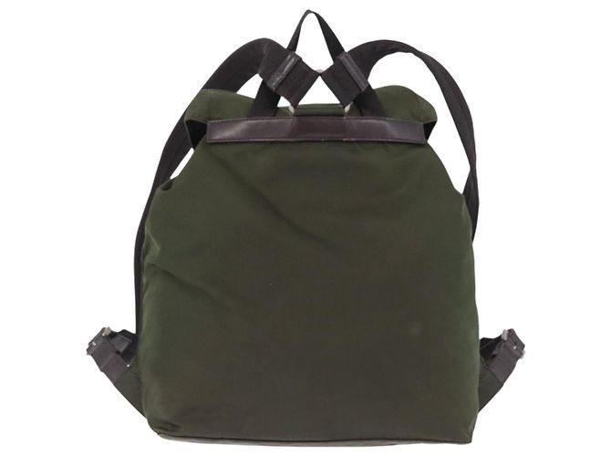 Zaino PRADA Nylon Green Silver Auth ep15691 Argento Verde - vista 2