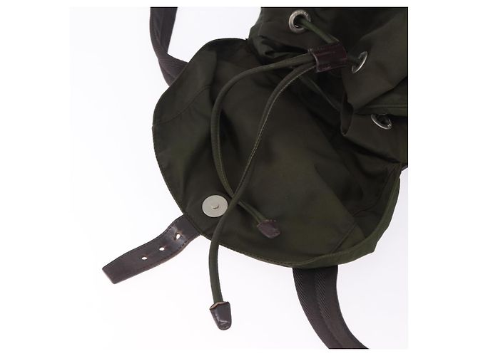 Zaino PRADA Nylon Green Silver Auth ep15691 Argento Verde - vista 22