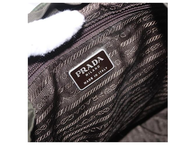 Zaino PRADA Nylon Green Silver Auth ep15691 Argento Verde - vista 23