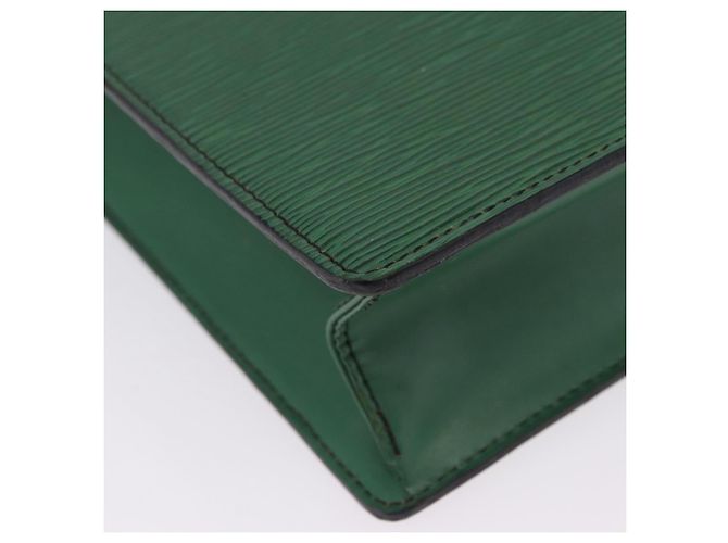 LOUIS VUITTON Epi Sac Plat Hand Bag Green M59084 LV Auth 197049 Verde - vista 14