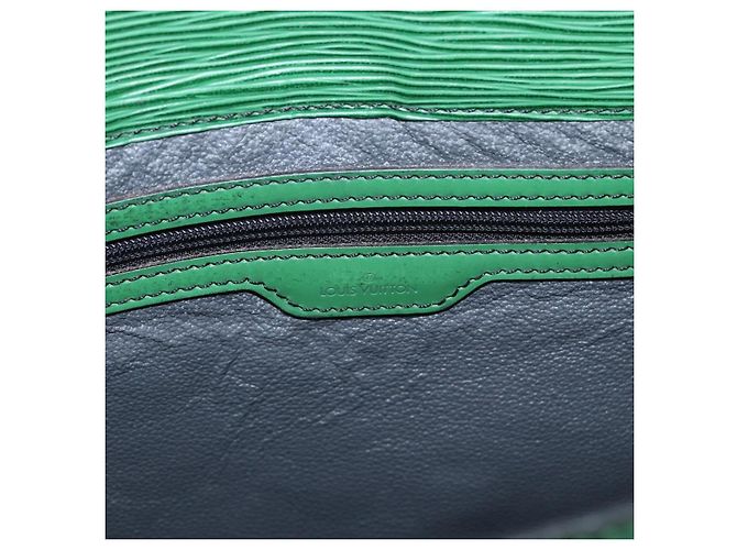LOUIS VUITTON Epi Sac Plat Hand Bag Green M59084 LV Auth 197049 Verde - vista 18