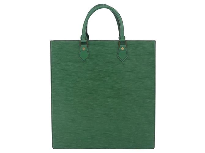 LOUIS VUITTON Epi Sac Plat Hand Bag Green M59084 LV Auth 197049 Verde - vista 2