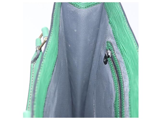LOUIS VUITTON Epi Sac Plat Hand Bag Green M59084 LV Auth 197049 Verde - vista 20